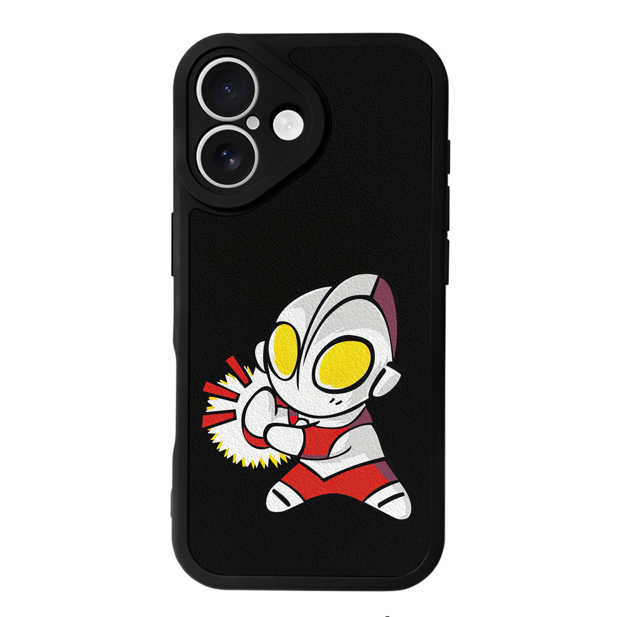 （画像用） ウルトラマン Ultraman 【iPhone 16シリーズ対応】シリコンスマホケース（レザー調） 材質：シリコン